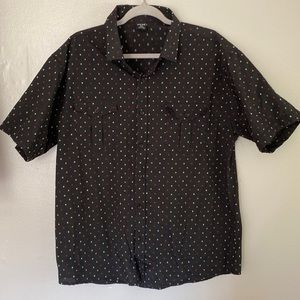 Vese Men’s short sleeve shirt (XL) Black with yellow, red, blue